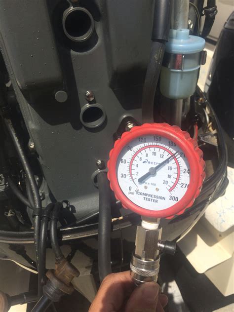 marine compression test gauge|Everything You Need To Know About Outboard Compression Tests.